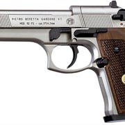 Пневматический пистолет Umarex BERETTA 92 FS никель с деревяными накладками фото