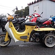 Скутер трайк Daihatsu Hallo 50 рама B10 грузовой багажник 3 колеса пробег 4 т.км желтый
