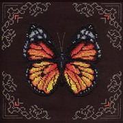 Наборы для вышивки бисером 8-113 Рыжая бабочка