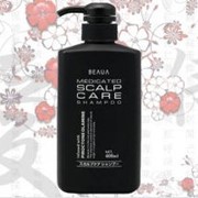 Лечебный, тонизирующий шампунь от перхоти Medicated Scalp Care Shampoo Beaua, 400 мл фото