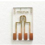 Тонкопленочный электрод на основе массива гребенчатых круговых золотых микроэлектродов (10/10 мкм) / ED-IDRA1-Au фото