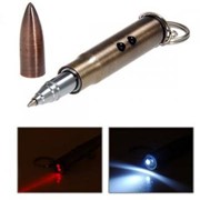 Ручка, фонарик и лазерная указка в виде пули фото