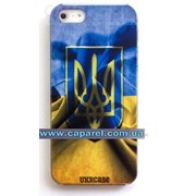 Пластиковый чехол UkrCase Украинский герб на флаге для iPhone 5/5s фото