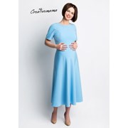 Платье Serenity голубое для беременных и кормящих фотография