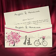 Пригласительные на свадьбу, романтичные свадебные приглашения (арт. 5587) фотография
