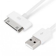 API01B SHIP кабель, 1,0м., USB-->Apple 30-pin, Белый, Блистер фото