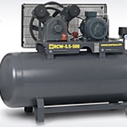 Поршневой компрессор RCW-5.5-100, 5.5 кВт, 10 бар, 820 л/мин, ресивер 100 л фото
