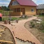 Работы по укладке тротуарной плитки фото