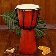 Музыкальный инструмент барабан джембе “Классика“ 30х15х15 см фотография