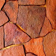 Камень природный песчаник красный фото