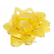 Бант-звезда №7,5 Соты , цвет желтый фото