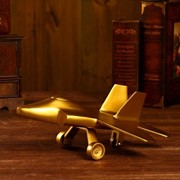 Сувенир “Самолёт“ алюминий 32,4х25,4х14 см (никелевое покрытие) фото