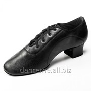 Dance Me Обувь мужская для латины Флекси 0407, черная кожа фото