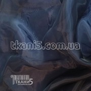 Ткань Кристалин органза(темно-синяя) 3435 фото