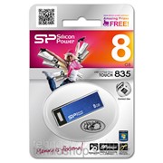 USB накопитель Silicon Power 8GB Touch 835 Blue фотография
