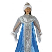 Карнавальный костюм для детей Карнавалия.рф Снегурочка (парча) детский, 28 (110-116 см)