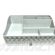 Настольный комод для косметических принадлежностей Storage Box QFY-3132, серый фото