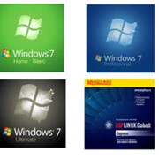 Программные операционные системы, лицензия: WinPro, Windows 7, Get Genuine Kit WinXP, Apple Mac OS, ASPLinux, Windows Vista, Windows Anytime