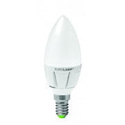 LED Лампа Свеча 6W E14 3000K TURBO EUROLAMP