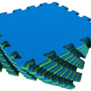 Универсальный коврик сине - зелёный 25*25 см фото