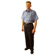 Сорочка мужская с коротким рукавом Классика модель 14.10.11 код 00878