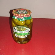 Огурцы консервированные 1л торговая марка “ Зеленогорск“ фото