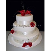 Торт свадебный №0186 код товара: 1-0186 фотография