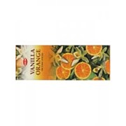 Благовония HEM, шестигранники, Vanilla - Orange (Ваниль - Апельсин), 20 палочек фото