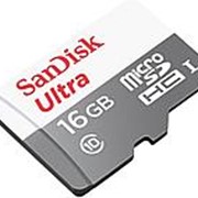 Карта памяти MicroSD 16GB SanDisk UHS-I (класс 10, 48 Мб /сек)