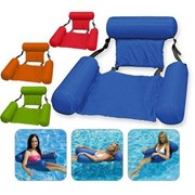 Плавающее кресло Inflatable Floating Bed, зелёный фотография