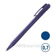 Ручка шариковая Sponsor, синяя, прозрачная фото
