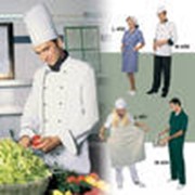 Костюм мужской поварской, униформа кухонная, рабочая одежда фотография