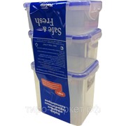 Набор контейнеров пищевых, герметичные, 3 штуки SF-Н02-1 (0,35-0,47-0,85л) от С -40 до +120 фото