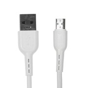 Кабель Hoco X33, microUSB - USB, 4 А, 1 м, белый фото
