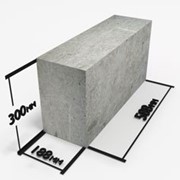 Блок из полистиролбетона (188х300х588мм) D500