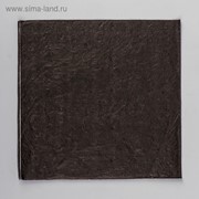 Салфетки бумажные, однотонные, выбит рисунок, 33х33 см, набор 20 шт., цвет чёрный