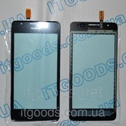 Тачскрин оригинальный сенсор (сенсорное стекло) Huawei Ascend G510 G520 G525 U8951 T8951 (черный цвет) + СКОТЧ 2572 фото
