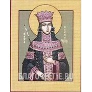 Храм Покрова Богородицы Елена Сербская, святая благоверная княгиня, икона на сусальном золоте (дерево 2 см с ковчегом) Высота иконы 10 см фото