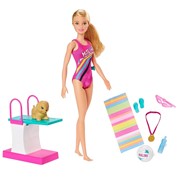 Игровой набор Mattel Barbie Чемпион по плаванию GHK23 фотография