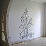 Настенная роспись в квартире, Киев