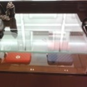 Замена стеклянных крышек прилавков фото