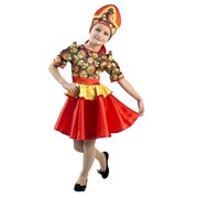 Карнавальный костюм для детей Вестифика Хохломской сувенир детский, 104-110 см фотография