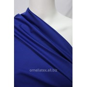 Ткань костюмная Мемори коттон однотонный X70005 ярко синий
