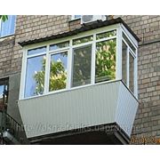 Металлопластиковые балконы фото