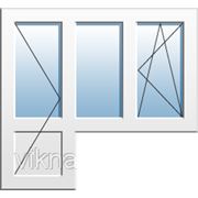 Балконные блоки Rehau Euro 70 Maco, Однокамерный стеклопакет фото