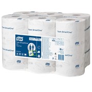 Туалетная бумага Smartone белая,1000 отрывных листов, 220м фотография