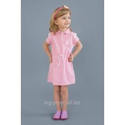 Платье детское для девочки с канатиком розовое
