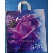 Пакеты с петлевой ручкой 40х42 KVS Розовая роза фото