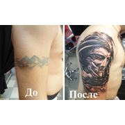 Коррекция татуировок фотография