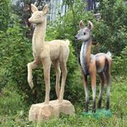 Заготовка декоративных скульптур животных. фото
